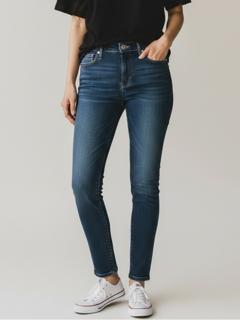 GAP Dark Wash Ankle Skinny Jeans - Blue